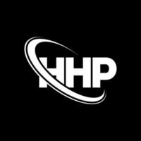 HHP logo. HHP letter. HHP letter logo design. Initials HHP logo linked with circle and uppercase monogram logo. HHP typography for technology, business and real estate brand. vector