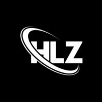 logotipo de hlz. letra hlz. diseño del logotipo de la letra hlz. logotipo de las iniciales hlz vinculado con un círculo y un logotipo de monograma en mayúsculas. tipografía hlz para tecnología, negocios y marca inmobiliaria. vector