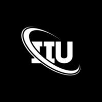 logotipo de iiu. carta iiu. diseño del logotipo de la letra iiu. logotipo de las iniciales iiu vinculado con un círculo y un logotipo de monograma en mayúsculas. Tipografía iiu para tecnología, negocios y marca inmobiliaria. vector