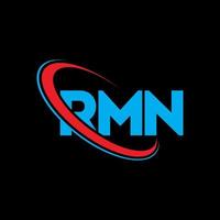 RMN logo. RMN letter. RMN letter logo design. Initials RMN logo linked with circle and uppercase monogram logo. RMN typography for technology, business and real estate brand. vector