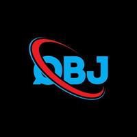 logotipo qbj. letra qbj. diseño del logotipo de la letra qbj. Iniciales del logotipo qbj vinculado con un círculo y un logotipo de monograma en mayúsculas. tipografía qbj para tecnología, negocios y marca inmobiliaria. vector