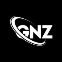 GNZ logo. GNZ letter. GNZ letter logo design. Initials GNZ logo linked with circle and uppercase monogram logo. GNZ typography for technology, business and real estate brand. vector