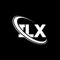 logotipo de ilx. letra ilx. diseño del logotipo de la letra ilx. logotipo de las iniciales ilx vinculado con un círculo y un logotipo de monograma en mayúsculas. tipografía ilx para tecnología, negocios y marca inmobiliaria. vector