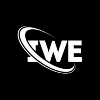 logotipo de iwe. carta iwe. diseño del logotipo de la letra iwe. logotipo de iwe iniciales vinculado con círculo y logotipo de monograma en mayúsculas. tipografía iwe para tecnología, negocios y marca inmobiliaria. vector