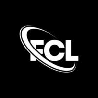 logotipo de FCL. letra FCL. diseño del logotipo de la letra fcl. logotipo de las iniciales fcl vinculado con un círculo y un logotipo de monograma en mayúsculas. tipografía fcl para tecnología, negocios y marca inmobiliaria. vector