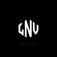 LNV letter logo design with polygon shape. LNV polygon and cube shape logo design. LNV hexagon vector logo template white and black colors. LNV monogram, business and real estate logo.