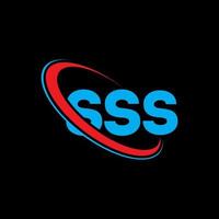 SSS logo. SSS letter. SSS letter logo design. Initials SSS logo linked with circle and uppercase monogram logo. SSS typography for technology, business and real estate brand. vector