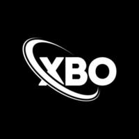 XBO logo. XBO letter. XBO letter logo design. Initials XBO logo linked with circle and uppercase monogram logo. XBO typography for technology, business and real estate brand. vector