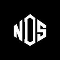 NDS letter logo design with polygon shape. NDS polygon and cube shape logo design. NDS hexagon vector logo template white and black colors. NDS monogram, business and real estate logo.