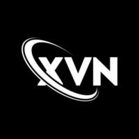 XVN logo. XVN letter. XVN letter logo design. Initials XVN logo linked with circle and uppercase monogram logo. XVN typography for technology, business and real estate brand. vector