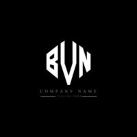 BVN letter logo design with polygon shape. BVN polygon and cube shape logo design. BVN hexagon vector logo template white and black colors. BVN monogram, business and real estate logo.