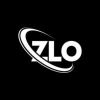 ZLO logo. ZLO letter. ZLO letter logo design. Initials ZLO logo linked with circle and uppercase monogram logo. ZLO typography for technology, business and real estate brand. vector