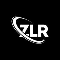 ZLR logo. ZLR letter. ZLR letter logo design. Initials ZLR logo linked with circle and uppercase monogram logo. ZLR typography for technology, business and real estate brand. vector