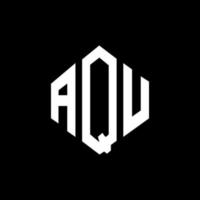 diseño de logotipo de letra aqv con forma de polígono. aqv polígono y diseño de logotipo en forma de cubo. aqv hexágono vector logo plantilla colores blanco y negro. monograma aqv, logotipo empresarial y inmobiliario.