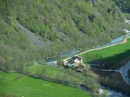 spring tiime at flam in norway photo