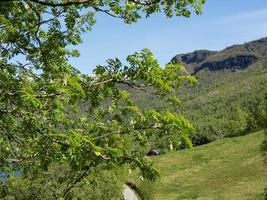 tiempo de primavera en flam en noruega foto