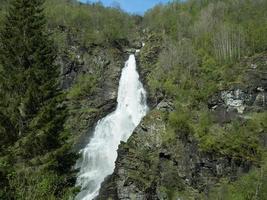 tiempo de primavera en flam en noruega foto