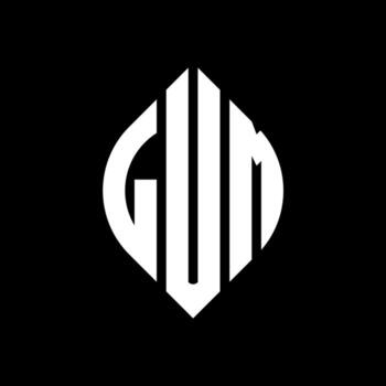 diseño de logotipo de letra circular lum con forma de círculo y elipse. lum elipse letras con estilo tipográfico. las tres iniciales forman un logo circular. vector de marca de letra de monograma abstracto de emblema de círculo de lum.
