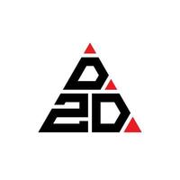 DZD triangle letter logo design with triangle shape. DZD triangle logo design monogram. DZD triangle vector logo template with red color. DZD triangular logo Simple, Elegant, and Luxurious Logo.