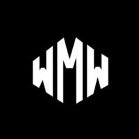 diseño de logotipo de letra wmw con forma de polígono. wmw polígono y diseño de logotipo en forma de cubo. wmw hexagon vector logo plantilla colores blanco y negro. monograma wmw, logotipo empresarial y inmobiliario.