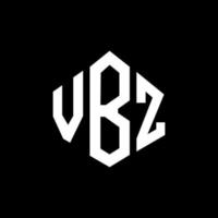 VBZ letter logo design with polygon shape. VBZ polygon and cube shape logo design. VBZ hexagon vector logo template white and black colors. VBZ monogram, business and real estate logo.