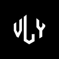 VLY letter logo design with polygon shape. VLY polygon and cube shape logo design. VLY hexagon vector logo template white and black colors. VLY monogram, business and real estate logo.