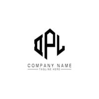 DPL letter logo design with polygon shape. DPL polygon and cube shape logo design. DPL hexagon vector logo template white and black colors. DPL monogram, business and real estate logo.