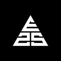 Diseño de logotipo de letra triangular ezs con forma de triángulo. monograma de diseño del logotipo del triángulo ezs. plantilla de logotipo de vector de triángulo ezs con color rojo. logotipo triangular ezs logotipo simple, elegante y lujoso.