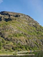 the village of flam in norway photo