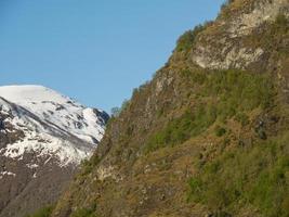 the village of flam in norway photo