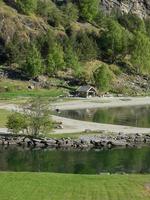 the village of flam in norway photo