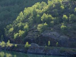 the village of flam in norway photo