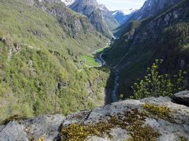 the village of flam in norway photo