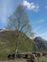 the village of flam in norway photo