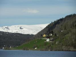 the village of flam in norway photo