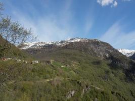 el pueblo de flam en noruega foto