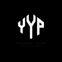 YYP letter logo design with polygon shape. YYP polygon and cube shape logo design. YYP hexagon vector logo template white and black colors. YYP monogram, business and real estate logo.