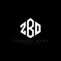 ZBO letter logo design with polygon shape. ZBO polygon and cube shape logo design. ZBO hexagon vector logo template white and black colors. ZBO monogram, business and real estate logo.
