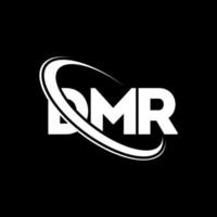 DMR logo. DMR letter. DMR letter logo design. Initials DMR logo linked with circle and uppercase monogram logo. DMR typography for technology, business and real estate brand. vector