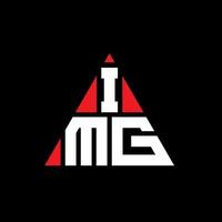 img diseño de logotipo de letra triangular con forma de triángulo. monograma de diseño de logotipo de triángulo img. plantilla de logotipo de vector de triángulo img con color rojo. img logo triangular logo simple, elegante y lujoso.