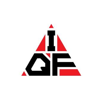 IQF triangle letter logo design with triangle shape. IQF triangle logo design monogram. IQF triangle vector logo template with red color. IQF triangular logo Simple, Elegant, and Luxurious Logo.