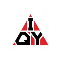 IQY triangle letter logo design with triangle shape. IQY triangle logo design monogram. IQY triangle vector logo template with red color. IQY triangular logo Simple, Elegant, and Luxurious Logo.