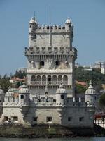 Lisbon at the tagus river photo