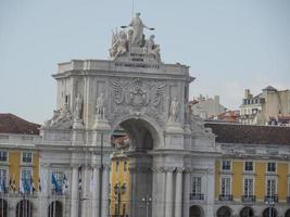 Lisbon at the tagus river photo