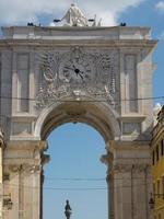 Lisbon at the tagus river photo