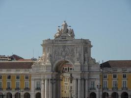 Lisbon at the tagus river photo