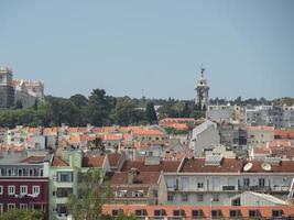 Lisbon at the tagus river photo