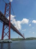 Lisbon at the tagus river photo