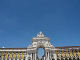 Lisbon at the tagus river photo