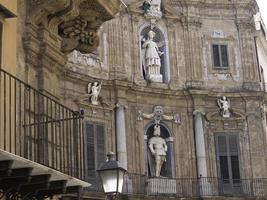 sicilia island with the city of Palermo photo